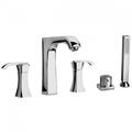 Latoscana Lady Brushed Nickel Roman Tub Faucet With Handshower 89PW109